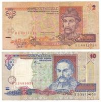 Ukrajna 1995. 2Hr + 2000. 10Hr T:F,VG Ukraine 1995. 2 Hryvni + 2000. 10 Hryven C:F,VG Krause P#109, P#111