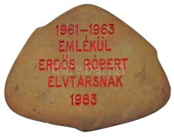 Rózsa Péter (1936-2015) ~1970-1980. "Magyar Néphadsereg" egyoldalas, öntött bronz plakett,...