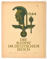 1944 Die Kunst im Deutschen Reich. 8. Jahrgang, Folge 2. München, 1944, Zentralverlag der NSDAP, 1 sztl. lev.+ 28-48 p. Gazdag fekete-fehér és színes képanyaggal. Német nyelven. Kiadói papírkötés, kissé sérült borítóval.