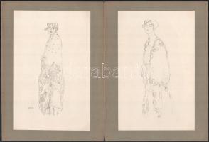 Gustav Klimt. Zehn Handzeichnungen mit einem Begleitwort. Herausgegeben von Gustav Glück. Wien-Berli...