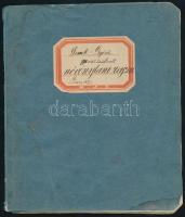 1879 Lőcse, Demek Győző II. oszt. tanuló növénytani rajzai, 20 oldalon igényes, kézzel készített raj...