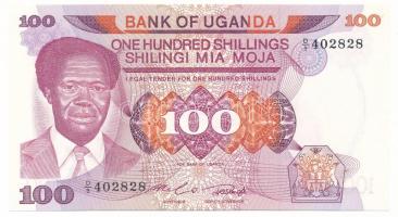 Uganda DN(1985) 100Sh T:AU Uganda ND(1985) 100 Shillings C:AU Krause P#21