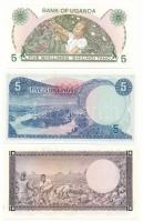 Uganda DN(1966) 5Sh + 10Sh + DN(1982) 5Sh T:AU
Uganda ND(1966) 5 Shillings + 10 Shillings +ND(1982)...