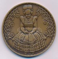 Csucs Viktória (1934-1993) DN "Mezőkövesd" kétoldalas bronz emlékérem (60mm) T:AU
