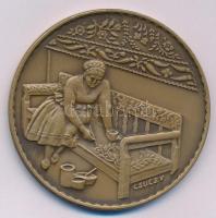 Csucs Viktória (1934-1993) DN "Kalocsa" kétoldalas bronz emlékérem (60mm) T:AU