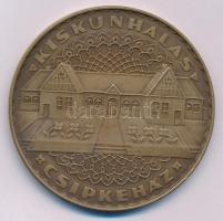 Csucs Viktória (1934-1993) DN "Kiskunhalas - Csipkeház" kétoldalas bronz emlékérem (60mm) T:AU