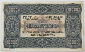 1923. 10.000K "Magyar Pénzjegynyomda Rt." nyomdahely jelöléssel, piros sorozat- és sorszám...
