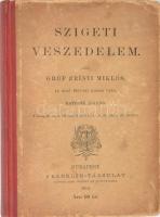 Zrínyi Miklós: Szigeti veszedelem. Bp., 1895, Franklin. 6. kiadás. Kiadói félvászon-kötés, kopott borítóval, ex libris-szel: Ex libris Dr. Madarász.