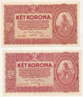 1920. 2K (2x) két különböző sorszámtípussal: "2aa 022 261.110" és "2ab 033 * 514918" T:AU