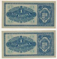1920. 1K (2x) egyugrásos sorszámkövetők "aa 024 083634 - aa 024 083636" T:AU
Adamo K4