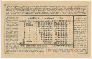 Budapest 1926. "Sorsjegy a Hadviseltek Üdülő Otthona Javára" 10.000K-ról, "*67513&quo...