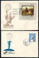 1973-1979 13 db FDC, köztük blokkok is