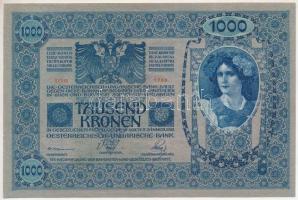 Ausztria 1919. (1902) 1000K, függőleges "DEUTSCHÖSTERREICH" felülbélyegzéssel, "1768 ...