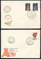 1981-1985 15 db FDC, köztük blokkok is