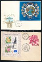 1985-1988 14 db FDC, köztük blokkok is