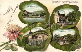 Kovácspatak with Rédly villa and restaurant litho Emb.