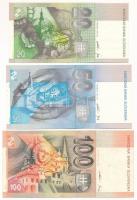 Szlovákia 1999. 20K + 50K + 100K T:XF-F szép papír
Slovakia 1999. 50 Korun + 2001. 20 Korun C:XF-F ...