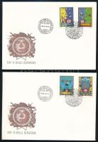 1992 6 db FDC, köztük sorok is