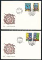 1992-1996 10 db FDC, köztük sorok is