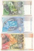 Szlovákia 1993. 20K + 50K + 100K T:XF-F szép papír
Slovakia 1993. 50 Korun + 2001. 20 Korun C:XF-F ...