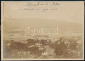 cca 1900 Vitanesti (Teleorman RO) látképe 18x13 cm / View of Romanian village Vitanesti