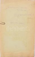 1838 A' bukovinai magyar telepekről. In: P. Gegő Elek: A' moldvai magyar telepekről. [Buda, 1838, Magyar Királyi Egyetem-ny.], 115-124 p. Papírborítóban, a lapokon ázásnyomokkal.