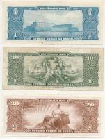 Brazília DN(1954) 10C + DN(1958) 1C + DN(1962) 20C T:XF-F
Brazil ND(1954) 10 Cruzeiros + ND(1958) 1...
