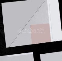 Konok Tamás (1930-2020): Geometrikus kompozíció, 1991. Szitanyomat, papír, jelzett, számozott (22/40...