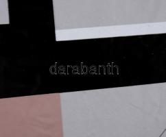 Konok Tamás (1930-2020): Geometrikus kompozíció, 1991. Szitanyomat, papír, jelzett, számozott (22/40...