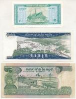 Kambodzsa DN(1956-1975) 1R + DN(1963) 100R + DN(1975) 500R T:AU-F
Cambodia ND(1956-1975) 1 Riel + N...