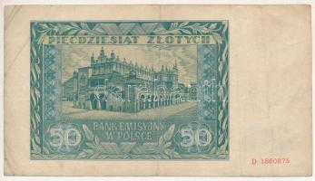 Lengyelország / Német megszállás 1941. 50Zl "D" T:F
Poland / German Occupation 1941. 50 Z...