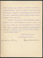 1912 Kérelem özv. Csiky Kálmánné Gönczy Etelka (1851?1937) az Országos Nőképző Egyesület alelnöke ré...