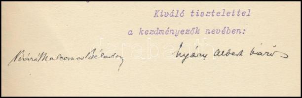 1912 Kérelem özv. Csiky Kálmánné Gönczy Etelka (1851?1937) az Országos Nőképző Egyesület alelnöke ré...