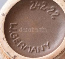 Retro német mázas kerámia váza. Kézzel festett, jelzett , hibátlan 26 cm