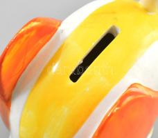 Színes elefánt persely. Jelzés nélkül, hibátlan, m: 13 cm