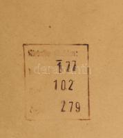 Réti Mátyás (1922-2002): Télen (Budapest). Színes linómetszet, papír, jelzett, számozott (99/100), ü...