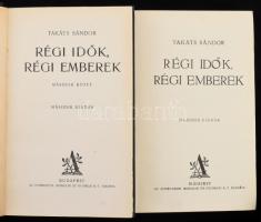 Takáts Sándor: Régi idők, régi emberek.1-2. Bp.,[1930], Athenaeum. Második kiadás. Kiadói egészvászo...