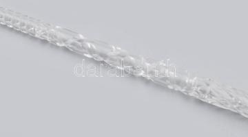 Parádi kristály szipka, kis kopással, h: 30 cm