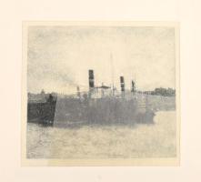 4 db részben jelzett vintage fotóművészeti alkotás az 1920-as évekből, kiállatásra előkészített, vag...