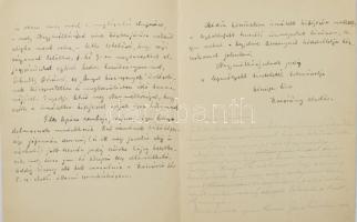 1933 Kacziány Aladár (1887-1978) festőművész, a M. Kir. Iparművészeti Iskola tanárának személyes han...