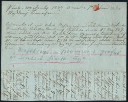 1837 Brunszvik Józsefné Majthényi Anna Mária grófnő (1769-1851) és kis-zsirai Sirchich Simon ügyéről...