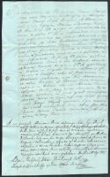 1837 Brunszvik Józsefné Majthényi Anna Mária grófnő (1769-1851) és kis-zsirai Sirchich Simon ügyéről...