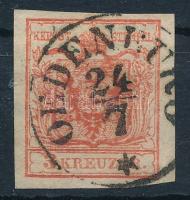 1850 3kr HP III jobb oldalon lemezhiba "OEDENBURG"