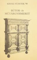 Kenessei András: Bútor- és műtárgyismeret. KISOSZ Füzetek '90. Hn.,én., Printself Kft,(Szövorg-ny.), 151+1 p. Fekete-fehér képekkel, ábrákkal illusztrált. Kiadói papírkötés, a hátsó borítón és a címlapon bejegyzéssel, kissé kopott borítóval.