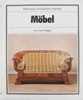 Gert Nagel: Möbel. Battenberg Antiquitäten-Katalogue. Augsburg, 1991., Battenberg Verlag. Német nyelven. Nagyon gazdag képanyaggal illusztrált. Kiadói kartonált papírkötés.