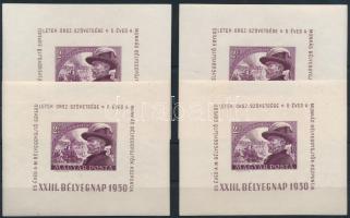 1950 Bélyegnap - Bem 4 db blokk (48.000)