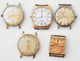 5 darab karóra szíj nélkül, közte 3 darab Cornavin, szervizelendő