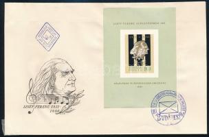 1961 Vágott Liszt blokk FDC (6.000)