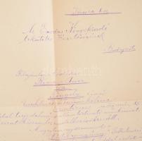 Aszlányi Dezső (1869-1947) újságíró, filozófus, Aszlányi Károly apjának kézzel írt levelei és boríté...