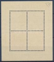 Svájc 1934 NABA bélyegkiállítás blokk Mi 1. Certificate: Diena (Mi EUR 750.-)